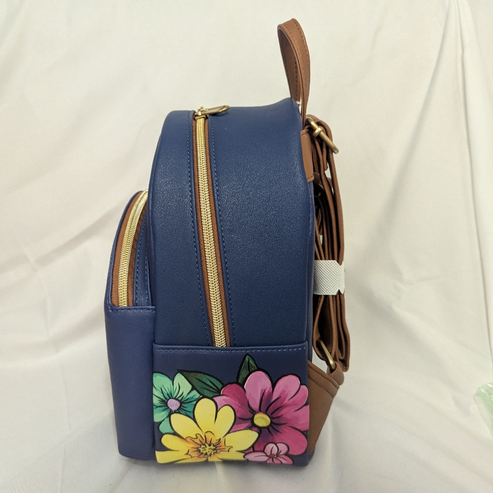 Disney Stitch Loungefly Mini Backpack and Wallet - Picture 3 of 10